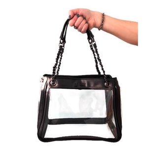 Policy Handbags Bare Boss classic black clear purse